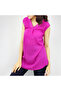 Women's Rose Red V-Neck Blouse - 2