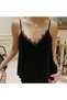 Women's Black Spaghetti Strap Blouse - 5