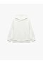 Cotton Long Sleeve Hooded Oversized School Sweatshirt - 4