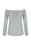 Women's Floral Off-Shoulder Long Sleeve Blouse - 4
