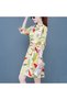 Women's Apricot Floral Dress - 3