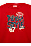 Three Yarns Crew Neck Long Sleeve Printed Sweatshirt - 3
