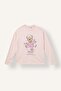Printed Long Sleeve Top Elasticized Leg Bottom 2-Piece Pajama Set Girls I3895A826Au - 2