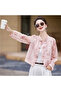 Women's Pink Floral Blouse - 3