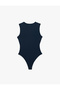 Slim Fit Sleeveless Crew Neck Bodysuit - 2