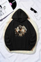 Unisex Dramatic Printed Oversize Hoodie Hooded Sweatshirt - 2