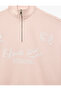 Comfortable Fit Long Sleeve Half Zipper Printed Sweatshirt - 3
