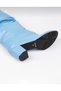 Pusi Bebek Blue Leather Patent Leather Gusseted Cowboy Boots - 2