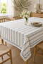 Tablecloth Blue Flower Garden 155X220 cm Floral Patterned Rectangular Tablecloth - 5