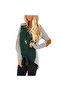 Women's Green Striped Round Neck Blouse - 2