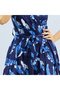 Women's Floral Wrap Mini Dress - 2