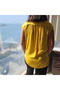 Women's Yellow High Neck Blouse - 4