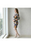 Women's Geometric pattern Bodycon Long sleeve Dress - 4