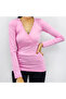 Women's Pink V-Neck T-Shirt