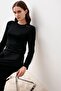 Long Sleeve Basic Comfortable Daily Lycra Flexible Viscose Soft Dress - 6