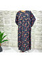Women's A-line Long sleeve Maxi Dress - 3