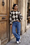 Baklava Patterned Crew Neck Soft Textured Sweater Women's Sweater 4615266 - 2