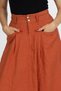 Women's Summer Tile Valerie Elegant and Sporty Linen Skirt Stylish Daily Comfortable 6899