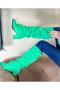 Pusi Green Suede Gusseted Above the Knee Boots - 6