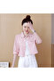 Women's Pink Plaid Shirt - 8