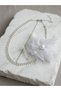 Flower-Detailing Bridal Crown with Pearls Bridal Bow Tie Bridal Crown for Wedding - 2