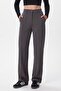 Lycra Series Lift Ornamentally Stitched Flexible Dark Anthracite Palazzo Trousers - 5