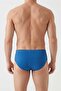 Pack of 5 Cobalt Blue 100% Cotton Comfortable Fit Men's Slip Briefs - with Sleep Band Gift - 5