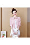 Women's Pink Plaid Shirt - 7