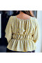 Women's Plaid Square Neck Shirt - 3
