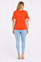 Women's Plus Size, Pomegranate, Cotton Fabric, Sleeve Tie Blouse 65N39622 - 8