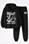 Diego Armando Maradona Printed 3-Yarn Quality Sweatshirt and Trackpants Kids' Top-Bottom Set