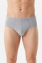 Pack of 5 Gray 100% Cotton Comfortable Fit Men's Slip Underpants - with Sleep Band Gift - 3