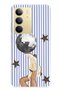 Realme C75 Compatible Disco Ball Patterned Transparent Phone Case
