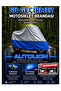 Compatible with Apache Rtr 200 4V (Gray-Blue Motorcycle Cover, Waterproof Uv-Protected Engine Cover with Connection Clips and Carrying Bag.