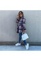 Women's Pink Plaid Oversized Shirt - 2