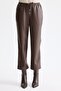 Beli Lace-Up Ankle Length Leather Trousers 14123 - 4
