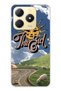 Realme C61 / C63 Compatible Retro Sun Path Pattern Transparent Phone Case