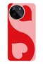 Realme 11 4g Compatible Red Ying Yang Pattern Transparent Phone Case