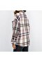 Women's Pink Plaid Oversized Shirt - 5