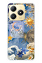 Realme C61 / C63 Compatible Moon Sun Vintage Sky Pattern Transparent Phone Case