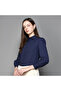 Women's Dark Blue Polka dot Shirt - 7