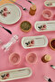 14 Piece 6-Person Stackable Elegance Premium Breakfast Set Breakfast Set Presentation Plate - 4