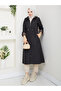 Leopard Print Inside Detail Hooded Trench Coat with Elastic Waist Mde1205010 - 3