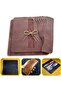 DIY Üsküdar Leather Wallet Making Set, DIY Handmade Men's Wallet Card Holder Kit with 12 Card Slots and Phone Case