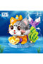 Lz8114 Crown-Wearing Mermaid 1020 Piece Block
