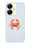 Realme C55 Compatible Transparent Phone Case with Crab Pattern