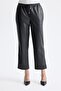 Beli Lace-Up Ankle Length Leather Trousers 14123 - 4