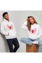 Lover - Friend Couple Combination Spider-Man Chest and Hood Printed Special Design Hooded Sweatshirt 2-Piece Set - 2