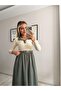 Belted Long Sleeve Camisole Dress with Tencel Skirt - 7
