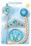 Princess Crown and Wand Set with Braided Hair, Sparkling Girl's Costume Toy Accessory Set - 2